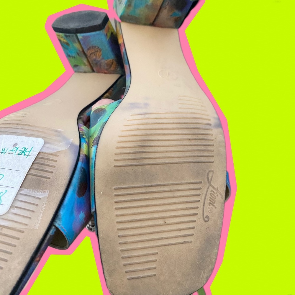 Y2K Hologram Butterfly and Sunflower Mules - Picture 3 of 3